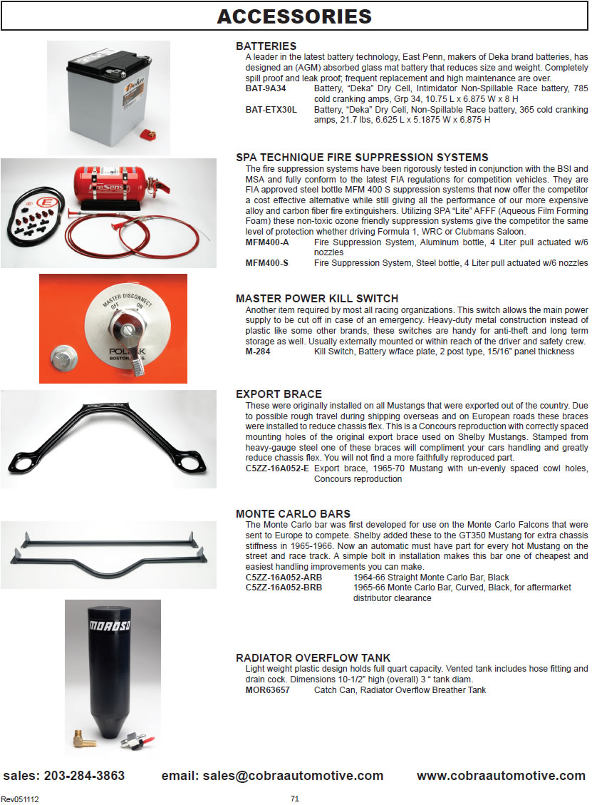 Accessories - catalog page 71